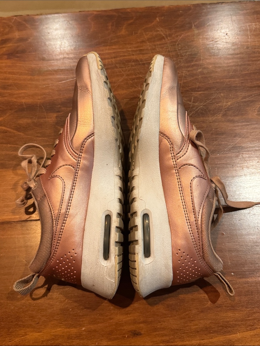 NIKE Air Max Thea Rose Gold Special Edition Metallic Red Bronze Women’s Size 8 - Picture 9 of 14